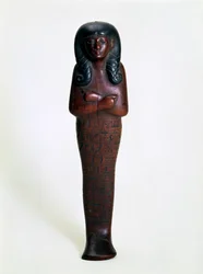 Houten ushabti-figuur van Mutry, Oud-Egyptisch, 16e of 15e eeuw v.Chr.