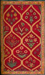 Wollen tapijt. Koninklijke fabriek van Lahore, 17e eeuw, 1903