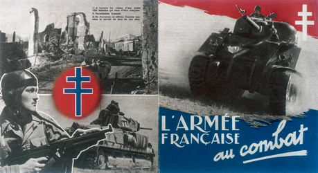 Wereldoorlog 2: Vrije Franse propagandaposter