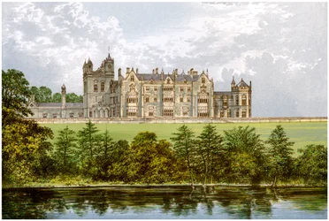 Worsley Hall, Lancashire, huis van de graaf van Ellesmere, c1880