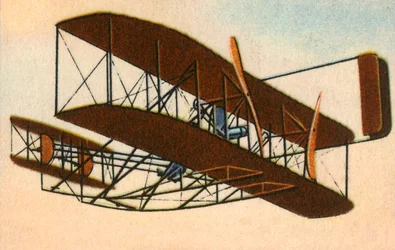 Wright brothers vliegtuig, ca. 1903