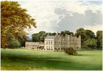Wycombe Abbey, Buckinghamshire, huis van Lord Carrington, ca. 1880