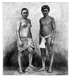 Jonge Talamancas Indianen, Midden-Amerika, ca. 1890