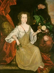 Jonge vrouw met een vlinder, ca. 1710