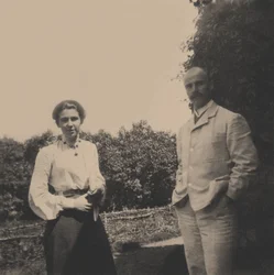 Yuri Alexandrovich Olsufyev 1878-1938 met zijn vrouw Sophia Vladimirovna, 1900s