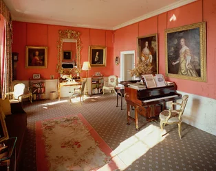 Drumlanrig Castle: salon met een portret van Lady Jane Douglas
