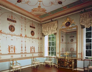 Osterley Park, De Etruskische Kamer, gebouwd door Robert Adam (1728-92) begonnen in 1761, Middlesex, VK