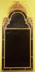 Queen Anne verguld houten pierglas