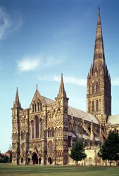 Uitzicht op de kathedraal van Salisbury vanuit het zuidwesten, 1220-58
