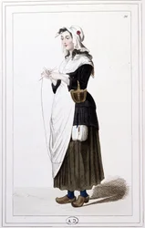 Een guillotine breister in 1793