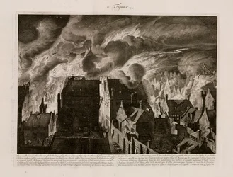 Een grote brand, Amsterdam, Nederland, 27 juli 1679