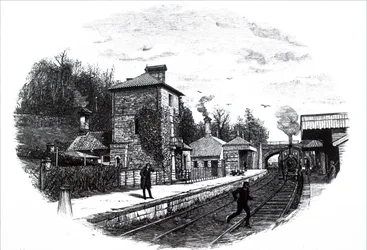 Een uitzicht op het station van North Staffordshire