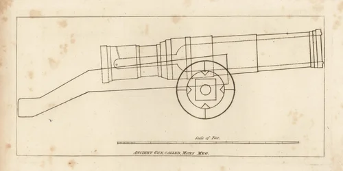 Oude bombard of kanon genaamd Mons Meg