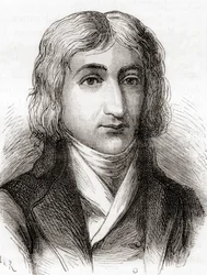 André-Jacques Garnerin, ballonvaarder en uitvinder van de frameloze parachute, uit 