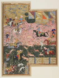Bahram Gur op jacht