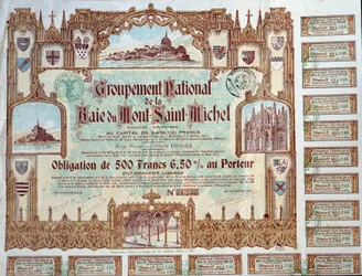 Obligatie van 500 Francs