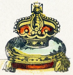 C - Kroon - Alfabet - Kindervermaak - Beeld van Epinal, populaire serie ca. 1890 (illustratie)