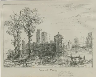 Caverswall Kasteel: inkttekening, nd [?19e eeuw]