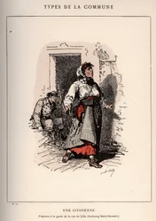 Commune van Parijs: kostuum van UNE CITIENNE (17) in 