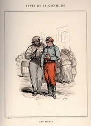 Commune van Parijs: kostuum van UNE RECIRUE in 