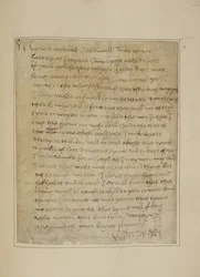 Cotton MS Vespasian F iii fol.73 Brief van Hendrik VIII aan Thomas Wolsey, juni 1518