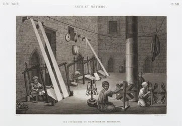 Katoen & Zijde, Weven, Weverswerkplaats, Egypte, ca. 1798