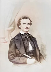 Edgar Allen Poe. 19e eeuw (foto)
