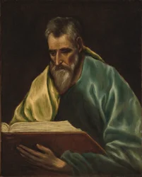 El Greco - Portret van een apostel (Sint Filippus), Fogg