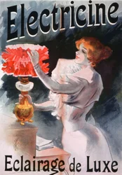 Electricine, reclame voor elektrische lampen