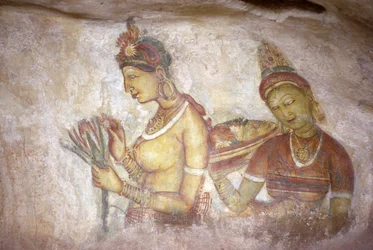 Fresco/Dames van Sigiriya/Sri Lanka