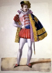 Garcia als Don Juan in Mozarts opera, ca. 1840-1850 (lithografie)