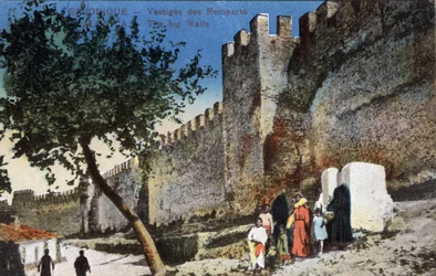 Griekenland, Thessaloniki: Restanten van de muren