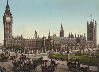 Houses of Parliament, Londen, ca. 1890-1900