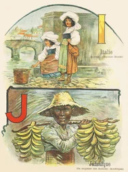 I J - Italië, Jamaica - ABC des deux mondes, Emile Guerin, Parijs, circa 1900
