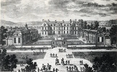 Ile de France, Seine et Marne (77), Pomponne: buitenaanzicht van het Kasteel van Pomponne