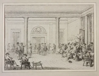 Interieur van de Beurs, ca. 1790
