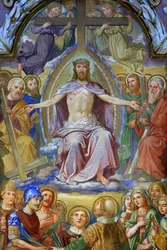 Jezus Christus in Majesteit. Abdij van Klosterneuburg, Wenen, Oostenrijk