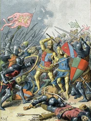 Koning Jan II de Goede bij de Slag bij Poitiers (1356)
