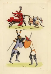 Ridders in gevecht