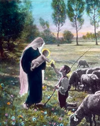 Madonna met de herdersjongen