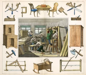 Productie, Meubels De timmerman