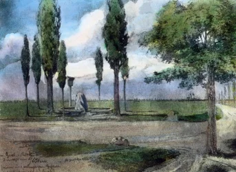 Gedenksteen van de plaats waar Gustav Adolf stierf