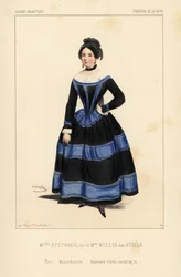 Miss Stephanie als Madame Muller in Stella door Anicet Bourgeois, Theatre de la Gaite