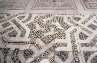 Mozaïekvloer in de kathedraal van Monreale, Sicilië
