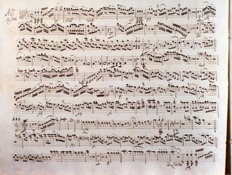 Pagina van een muziekpartituur van een Sinfonia concertante door Pleyel