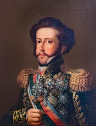 Pedro I van Brazilië en IV van Portugal. Portret.