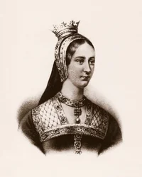 Portret van Mary I van Engeland (of Marie Tudor) (1497-1534) Koningin van Frankrijk, gravure, sd.