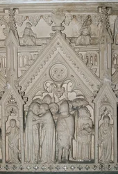 Detail van het graf van Ines de Castro
