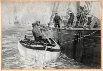 Drooglegging in de Verenigde Staten, gravure