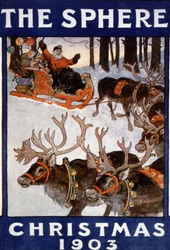 Kerstman en zijn rendieren